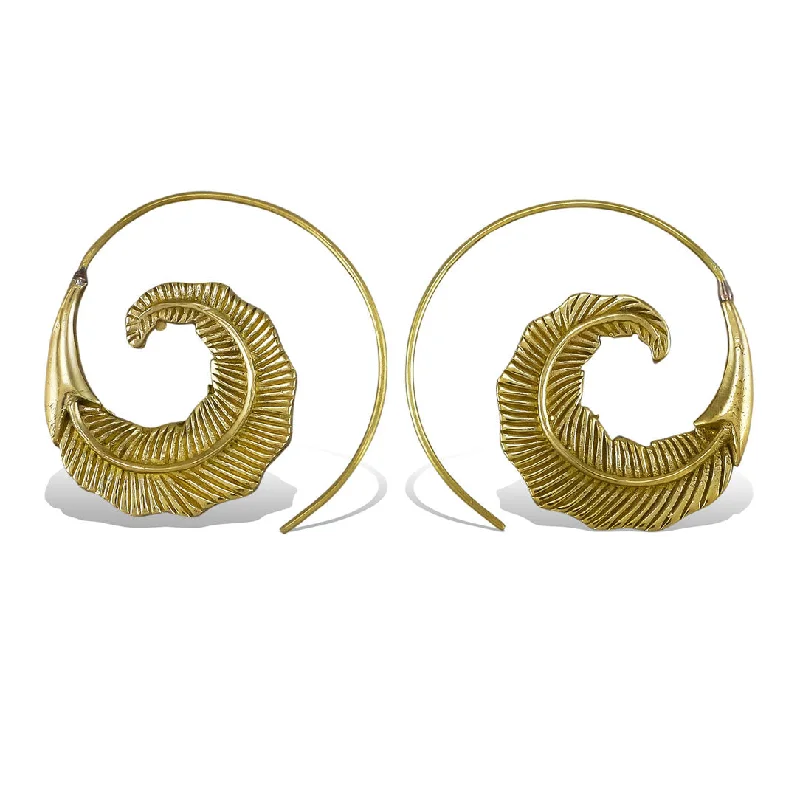 Colored Hoop Earrings-<span>BRE-230<span>: </span></span>Kali Spirals