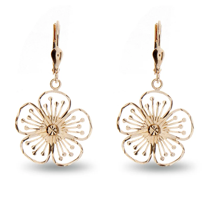 Stud Earrings for Women-Hibiscus Earrings