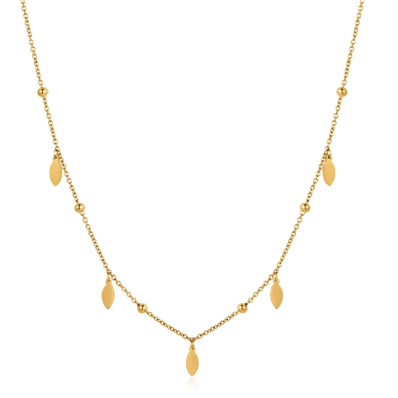 Cute Gold Necklace-Silas Chain Gold