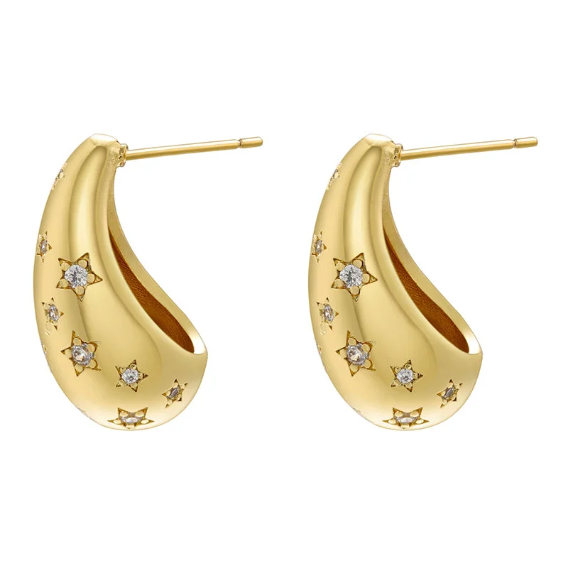 Gold Star Diamond 1 Pair