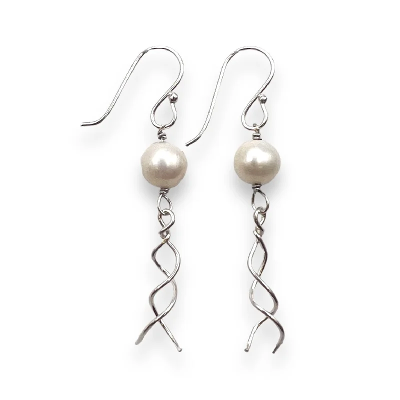 Big Statement Earrings-238 - Moon Jelly Pearl Earrings