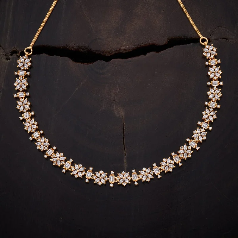 Beaded Chain Necklace-Zircon Necklace 175809