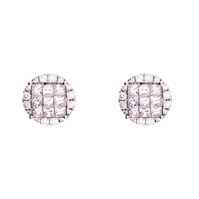 Embellished Drop Earrings-Diamond Earrings