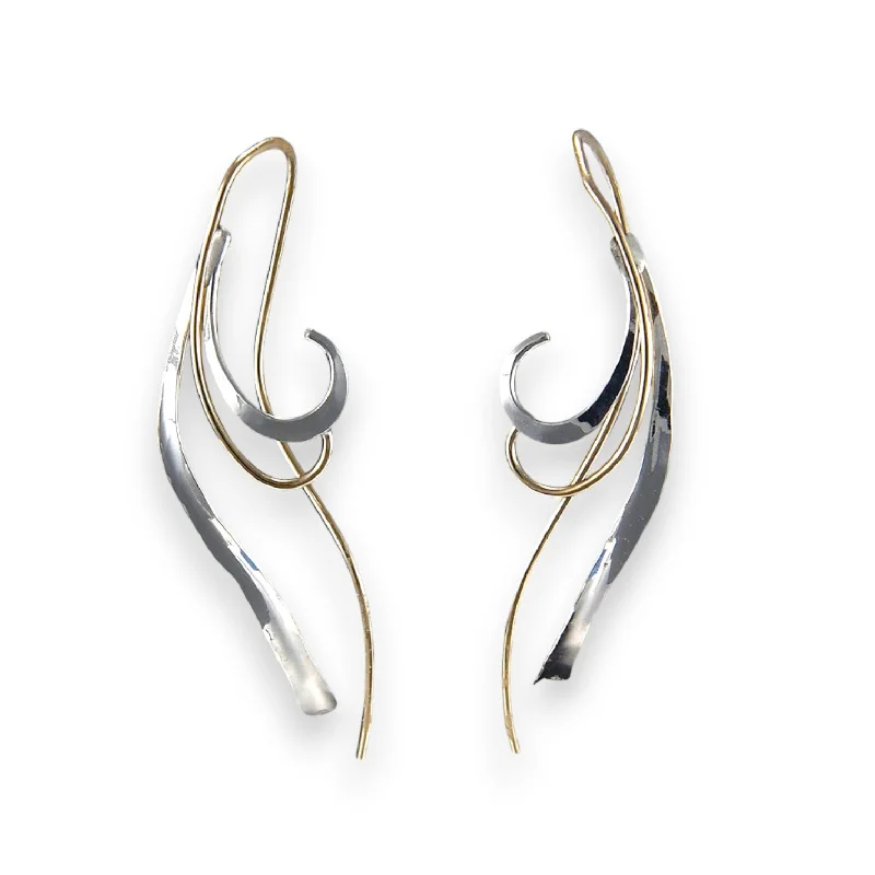 Geometric Hoop Earrings-E926 - Motherhood Threader