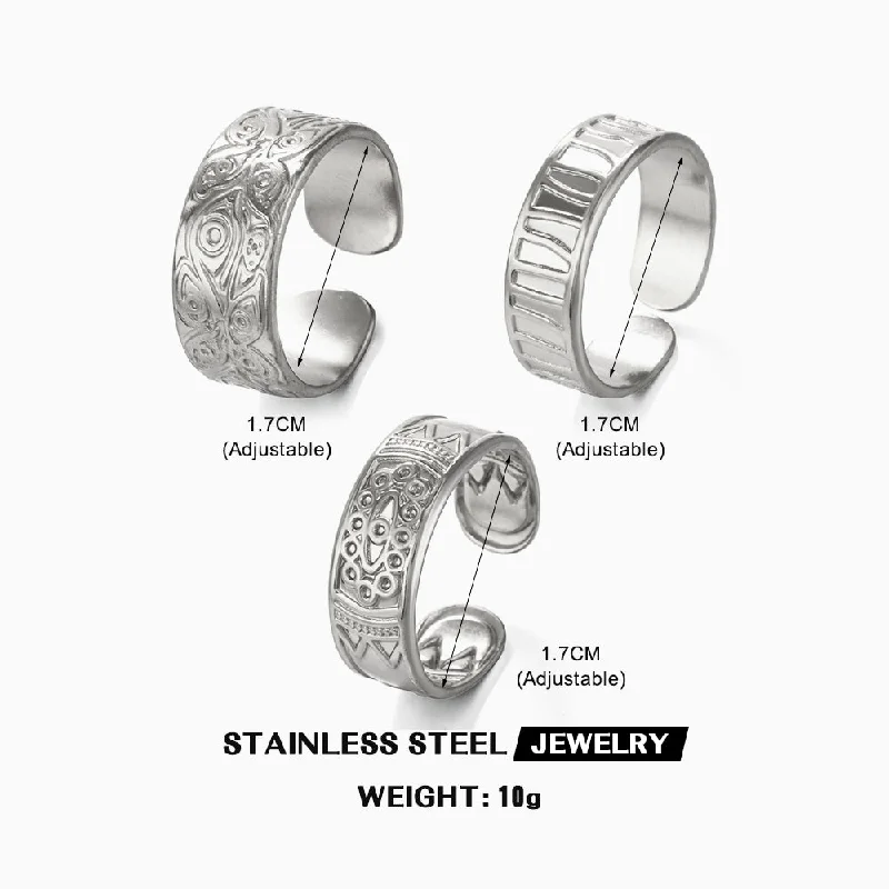 Steel Color Ring 1 Set