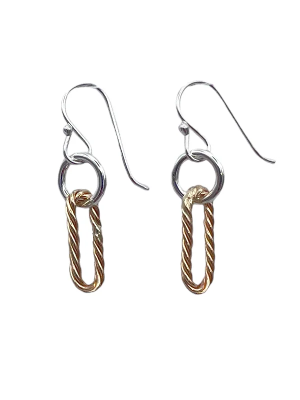 Freshwater Pearl Earrings-2461 - Chain Link Earrings