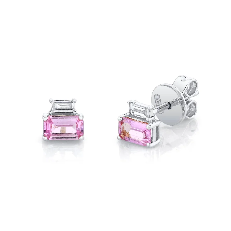 White Gold/Pink Sapphire