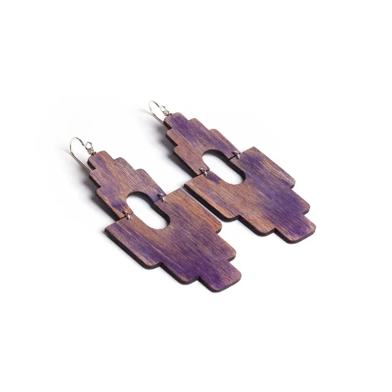 Modern Geometric Earrings-Cake Earrings