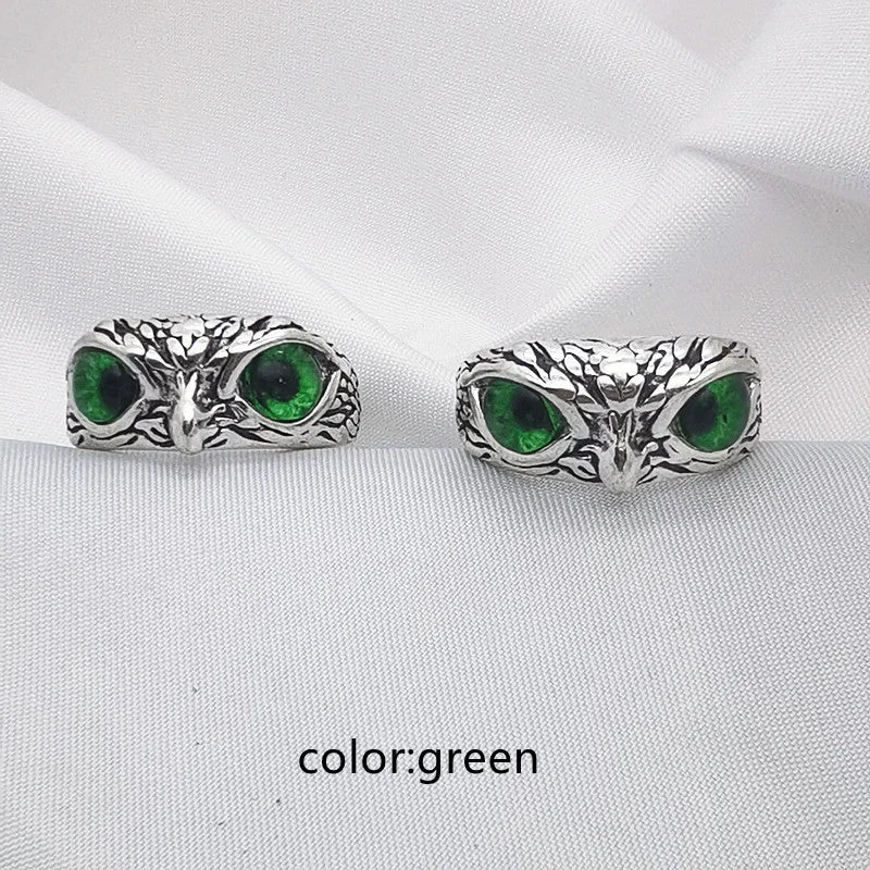 Green Owl Ring