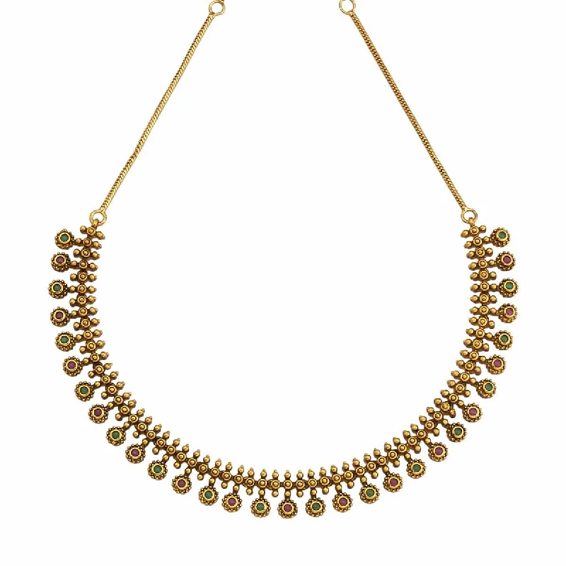 Simple Gold Bar Necklace-Antique Necklace 167953