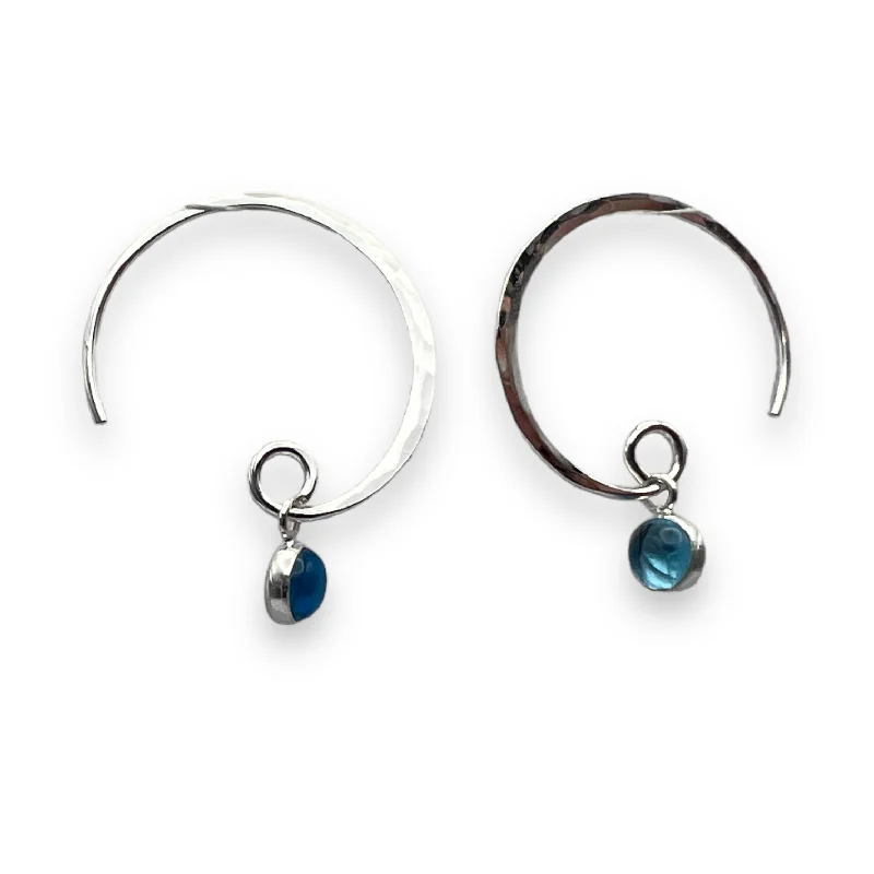 Trendy Ear Hoops-2121 - Crescent Drop Earrings