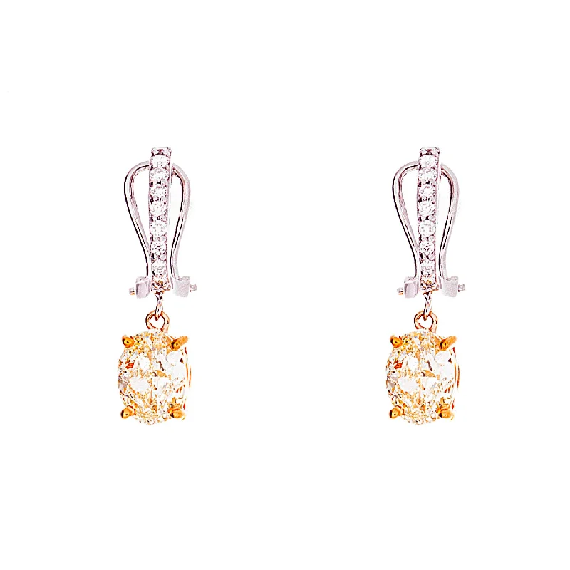 Fashionable Chandelier Earrings-Fancy Yellow Earrings