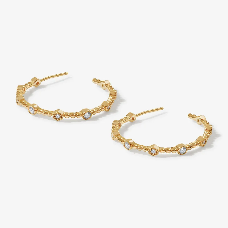 Luxury Designer Earrings-Dixie hoop earrings