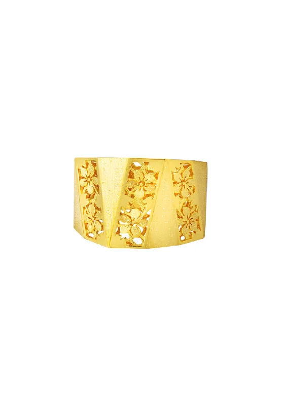 TOMEI Sri Puteri, The Kerawang Series Ring, Yellow Gold 916