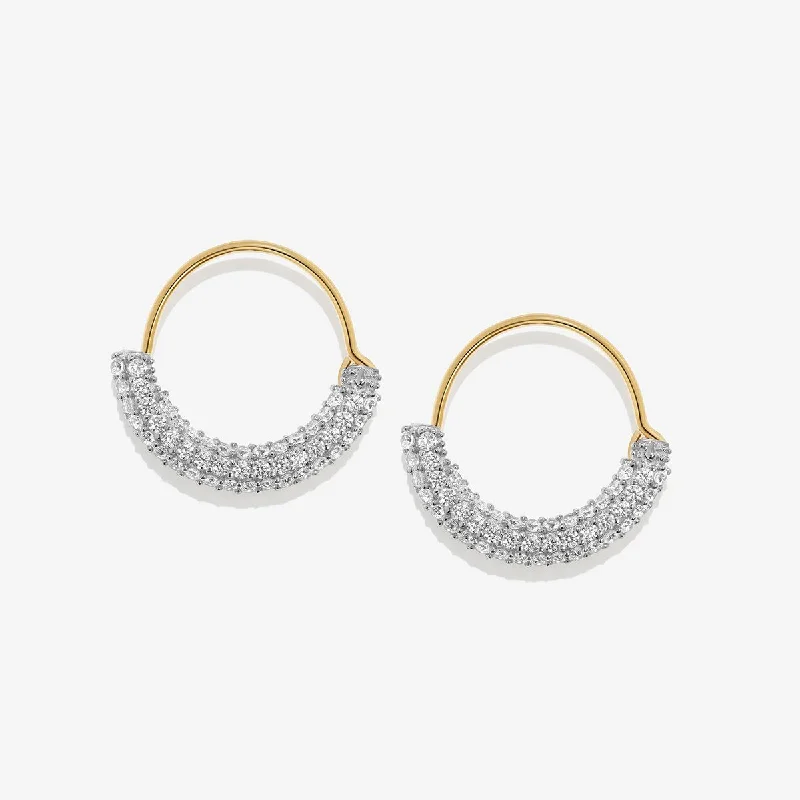 Gold-Plated Hoop Earrings-Saz mini hoop earrings