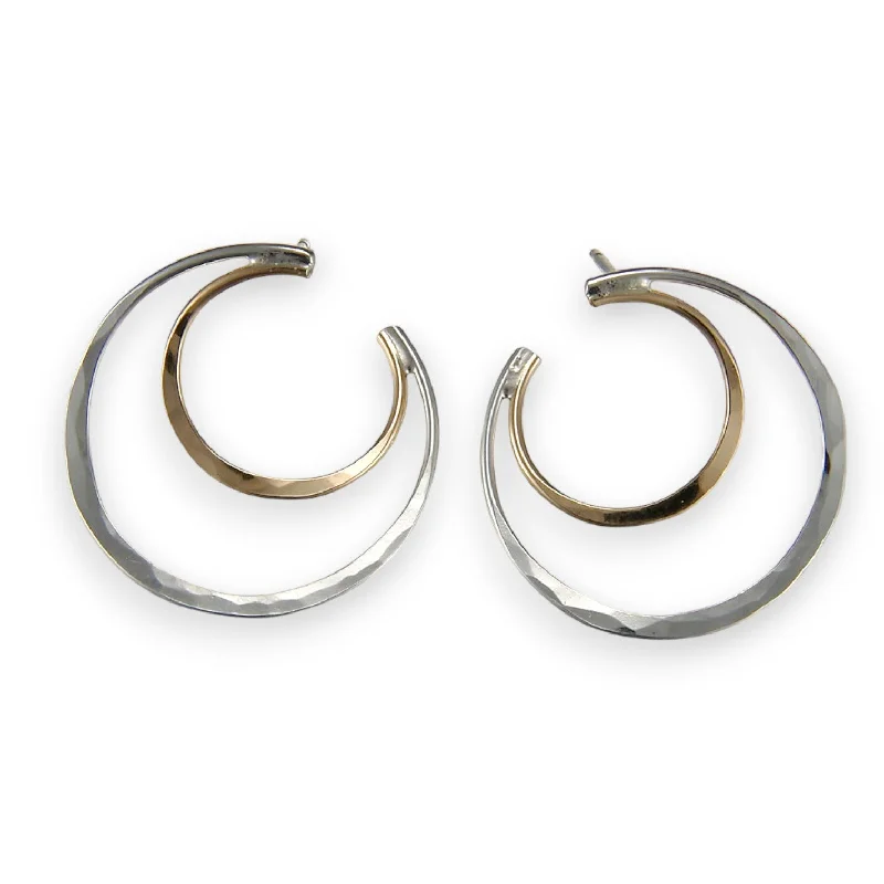 Cute Animal Earrings-2235 - Post - Partial Double Circle