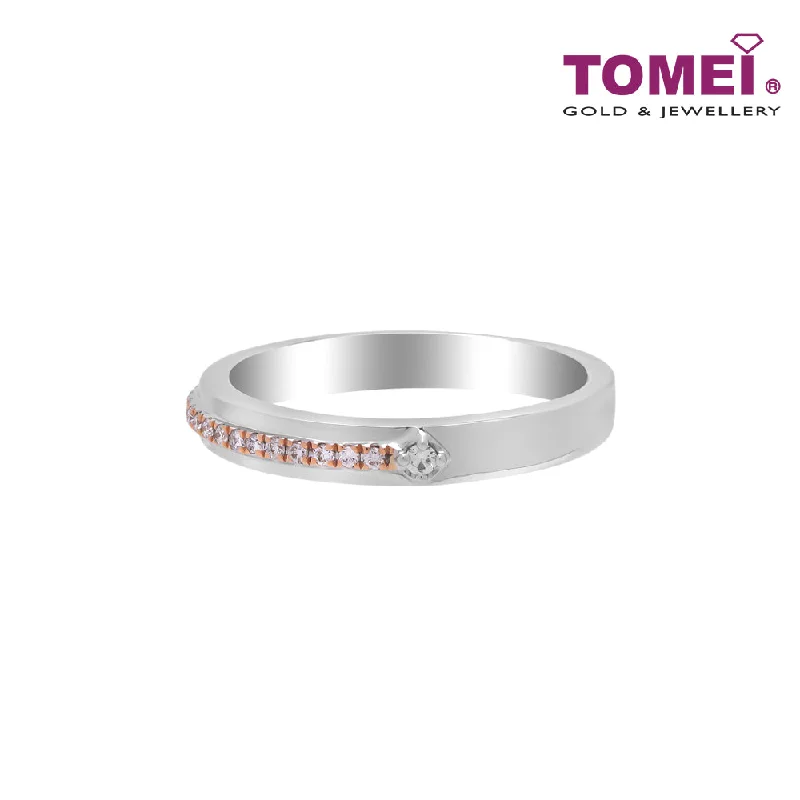 TOMEI EB Evermore Ring For Her, White+Rose Gold 750