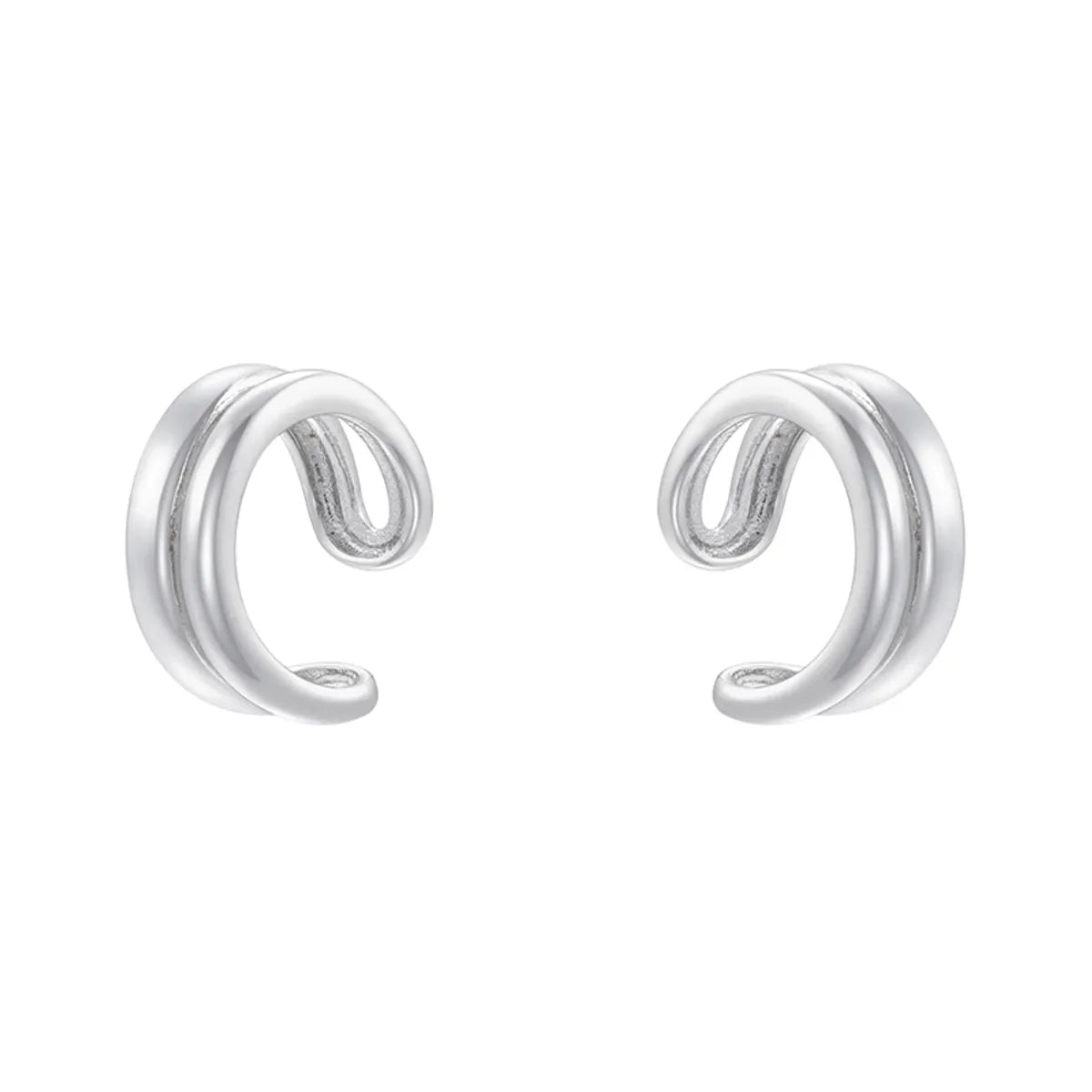 Ve1438 White Gold Color 1 Pair