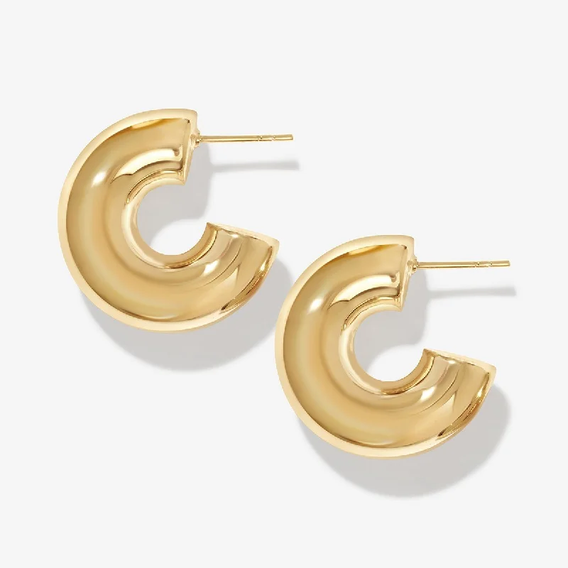 Big Statement Earrings-Damaco chubby hoops