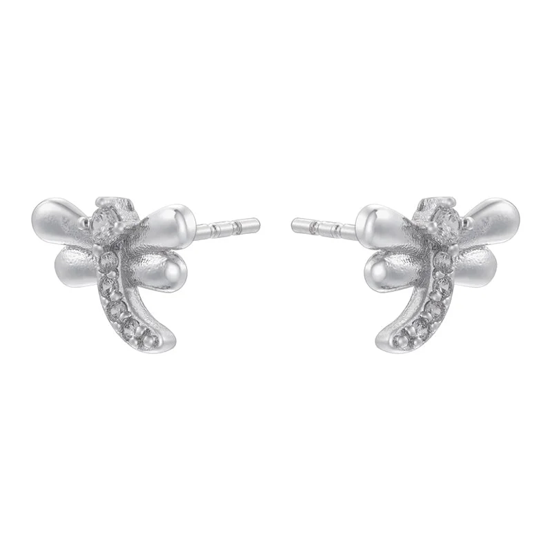 Ve1243 White Gold Color Bee 1 Pair