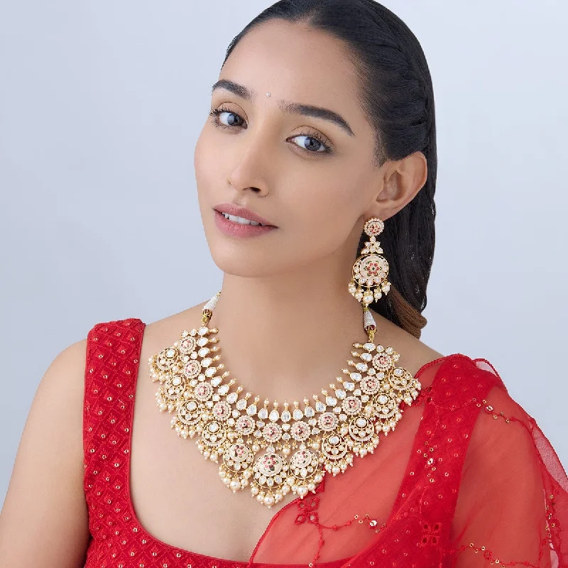 Minimalist Necklace-Kundan Necklace 165877