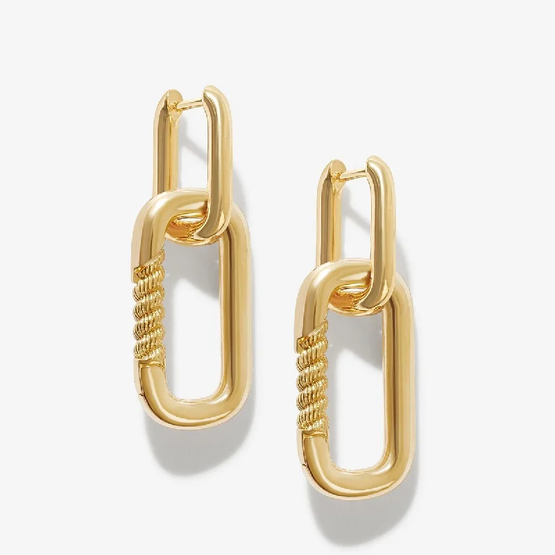 Sassy Ear Climbers-Ian carabiner earrings