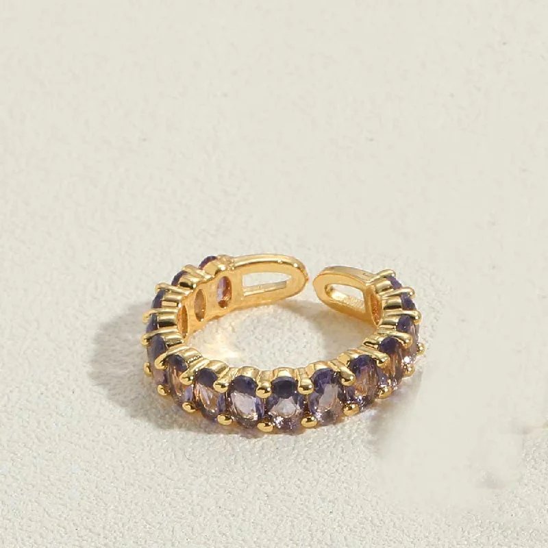 Purple Zircon Ring