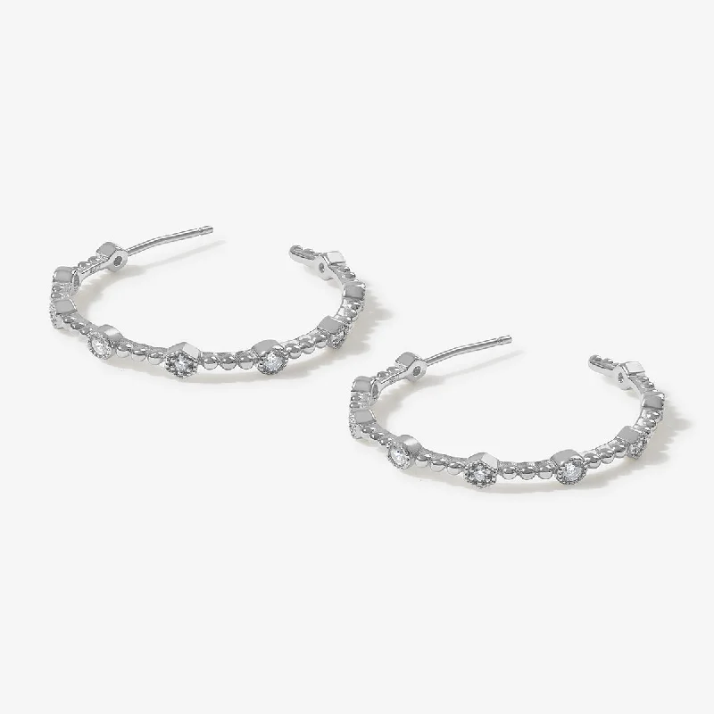 Double-Sided Earrings-Dixie hoop earrings