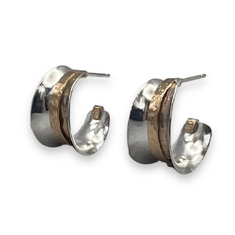 Diamond Stud Earrings-2594T - Post - Anticlastic Small Hoop Earrings