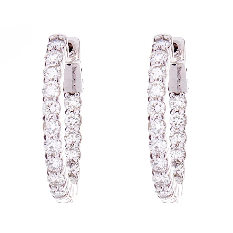 Elegant Swarovski Earrings-Dimaond Hoop Earrings