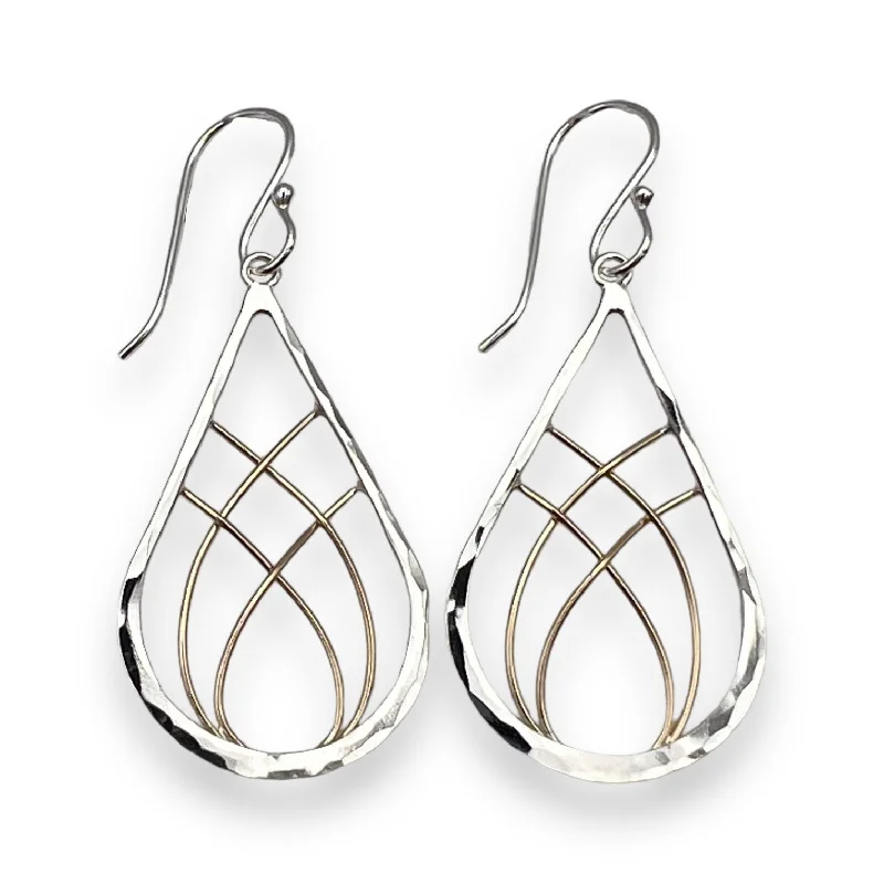 Large Statement Earrings-2064 - Encompassing Drop Dangle