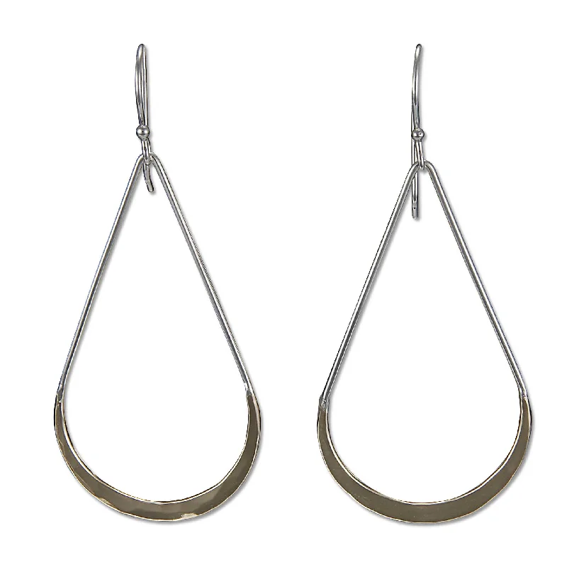 Dainty Pearl Earrings-2113 - Dangling Tear Drops