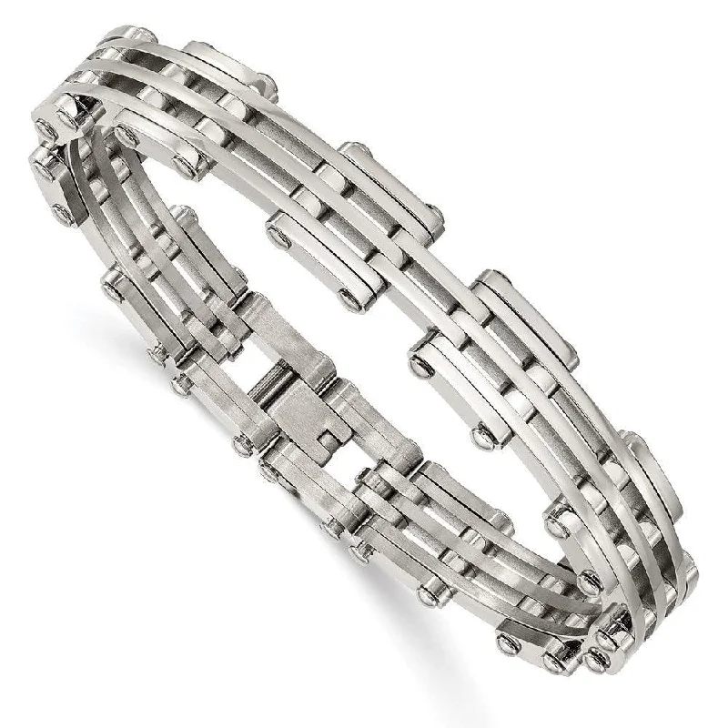 Adjustable Friendship Bracelet-Stainless Steel Polished Bracelet