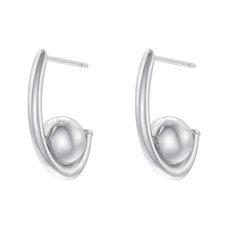 Ve1129 White Gold Color 1 Pair