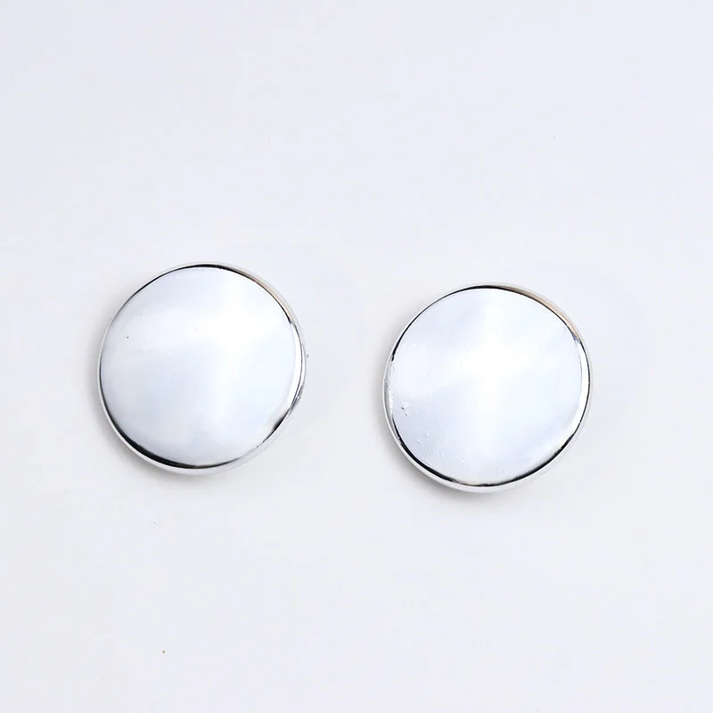 Electroplating Large Flat round-Silver