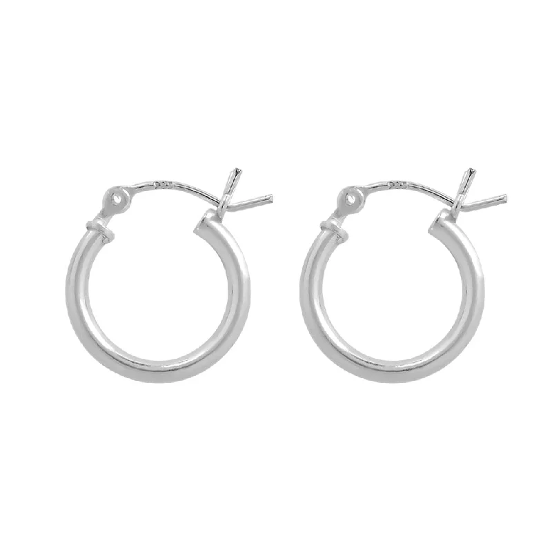 Custom Engraved Earrings-2730 - Classic Hoops - Thin