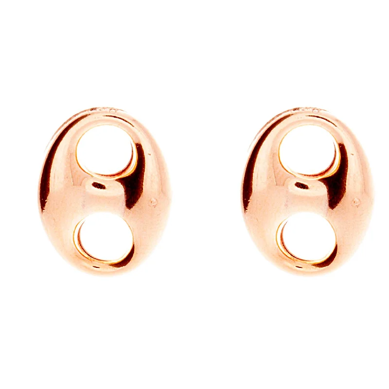 Small Drop Earrings-Puffed Mariner Earrings 16.5mm