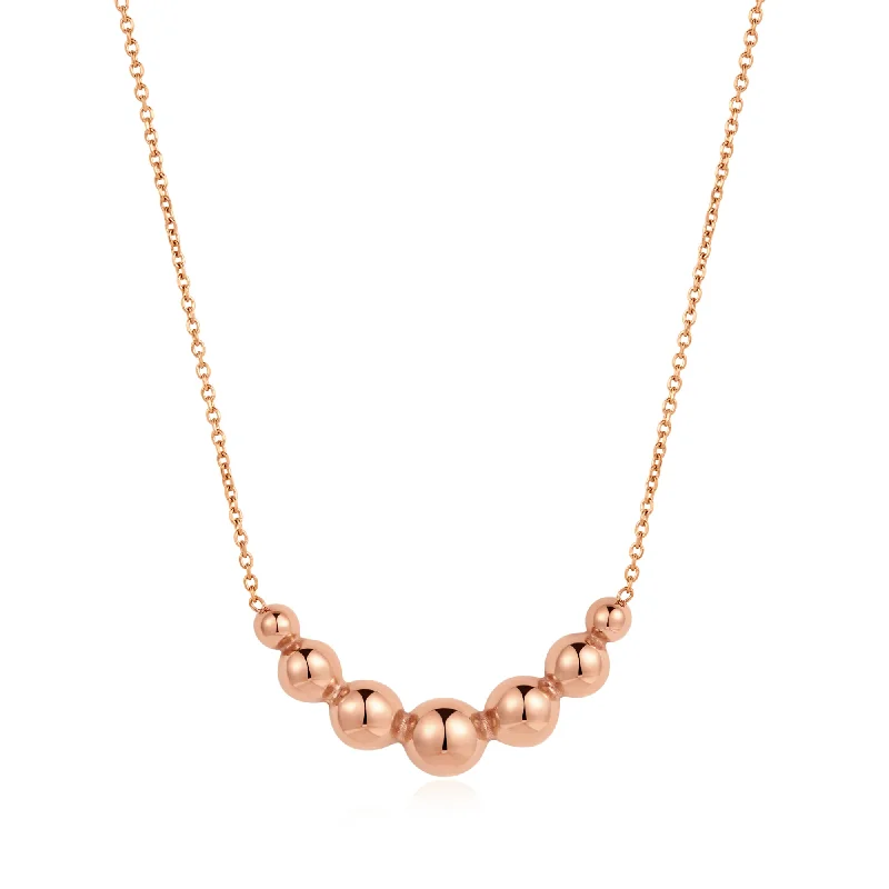 Minimalist Heart Necklace-Cleo Necklace Rose Gold