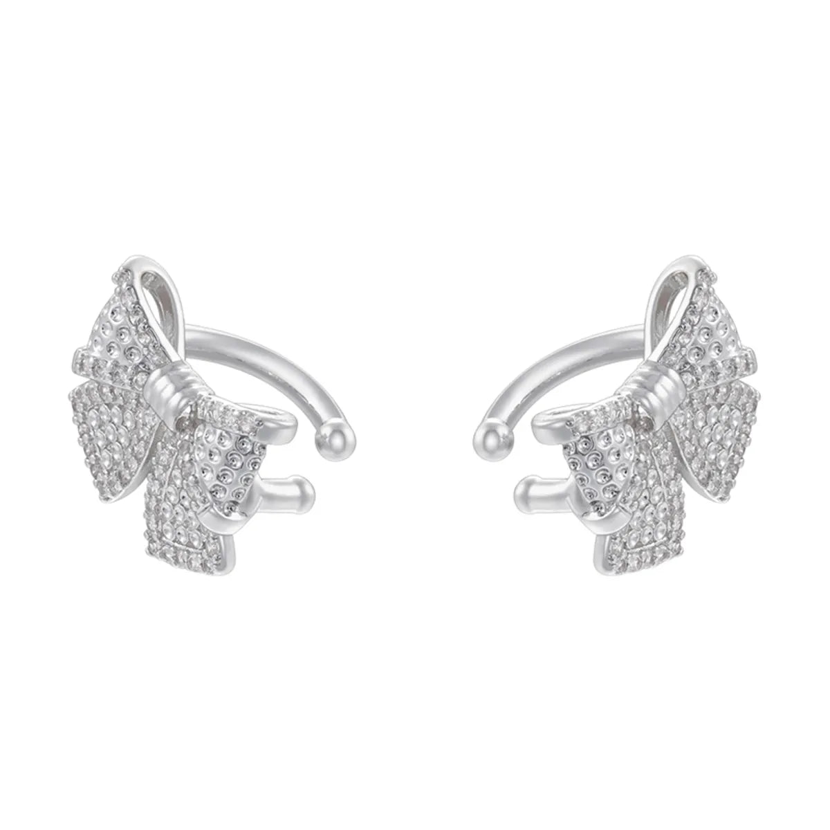 Ve1436 White Gold Color White Diamond 1 Pair