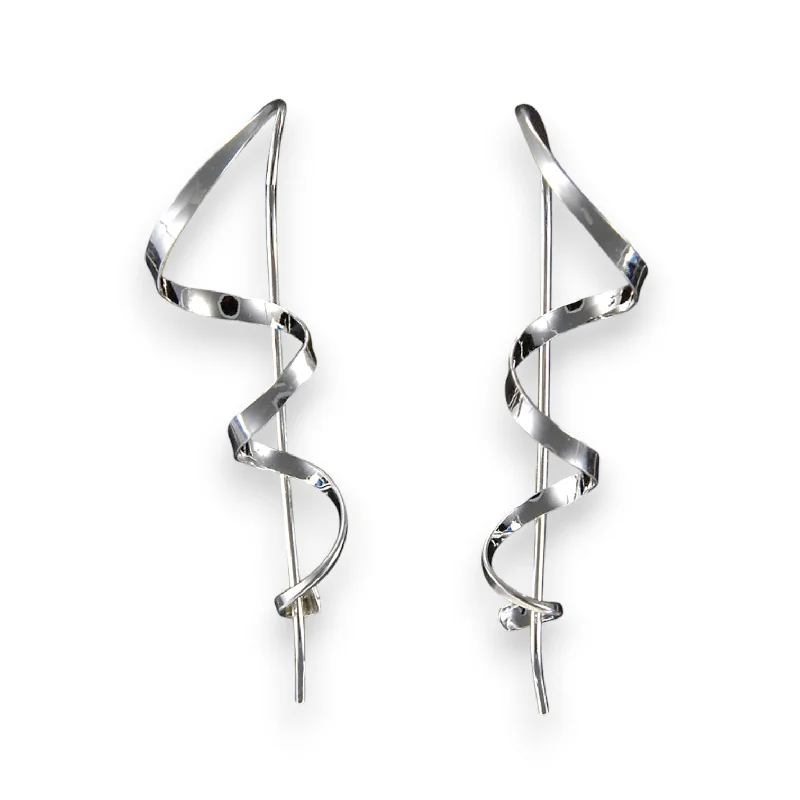 Adjustable Drop Earrings-2045 - Minimalist Threader - Corkscrew