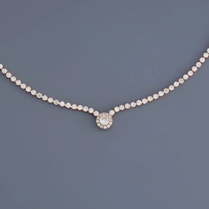 Designer Crystal Necklace-Trendy Necklace 179809