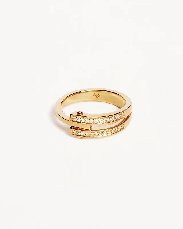 18k Gold Vermeil Connect Deeply Ring