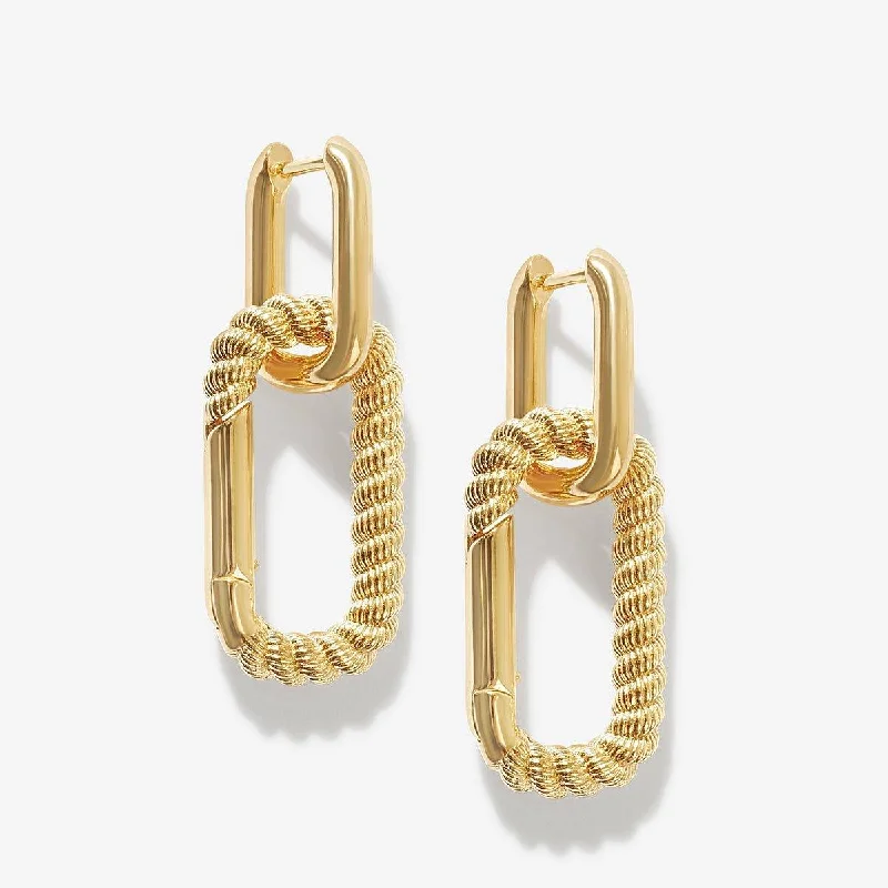 Trendy Statement Earrings-Zach carabiner earrings