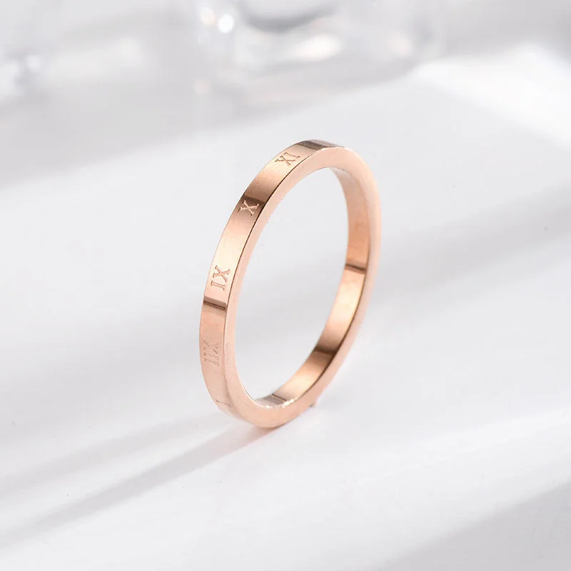 Roman Circle Rose Gold