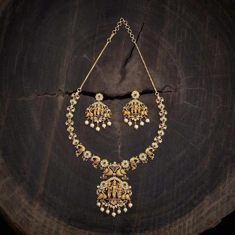 Long Diamond Necklace-Antique Necklace 170559