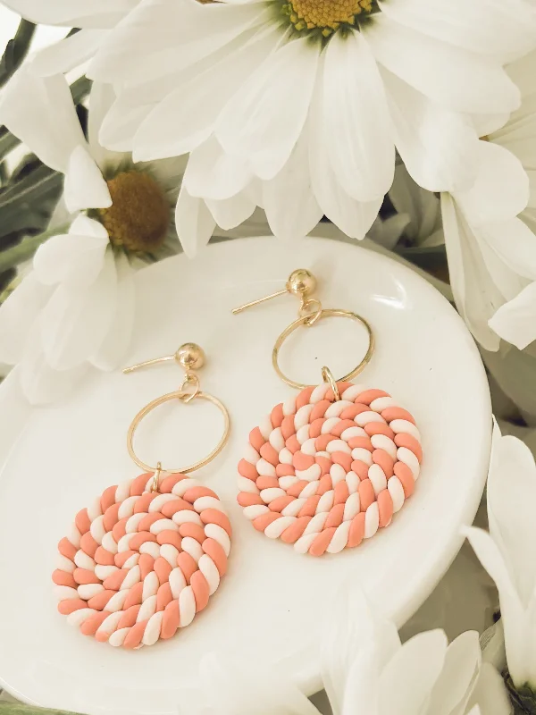 High-End Earrings-Beautiful Clay Twist Earrings