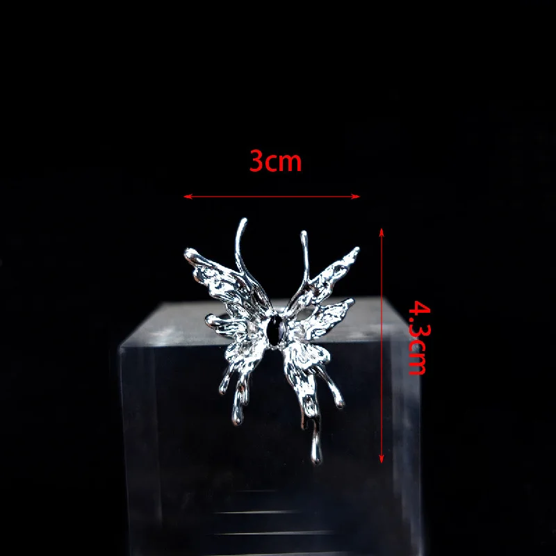 New Small Flow Rock Butterfly Ring (Opening)