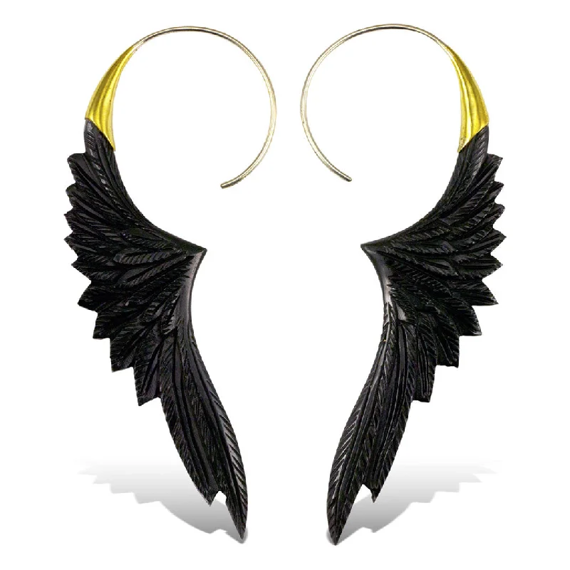 Chic Cuff Earrings-<span>ESH-211<span>: </span></span>Sarina Wings - Horn