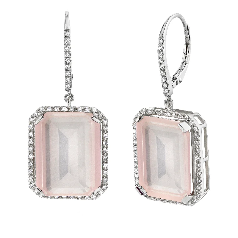 White Gold/Light Pink Crystal