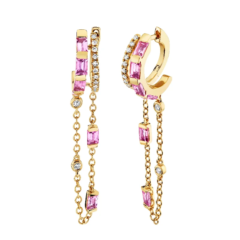 Yellow Gold/Pink Sapphire